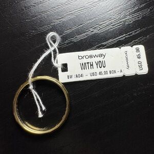 Brosway “With You” Gold Stainless Steel Ring Size 12 NWT